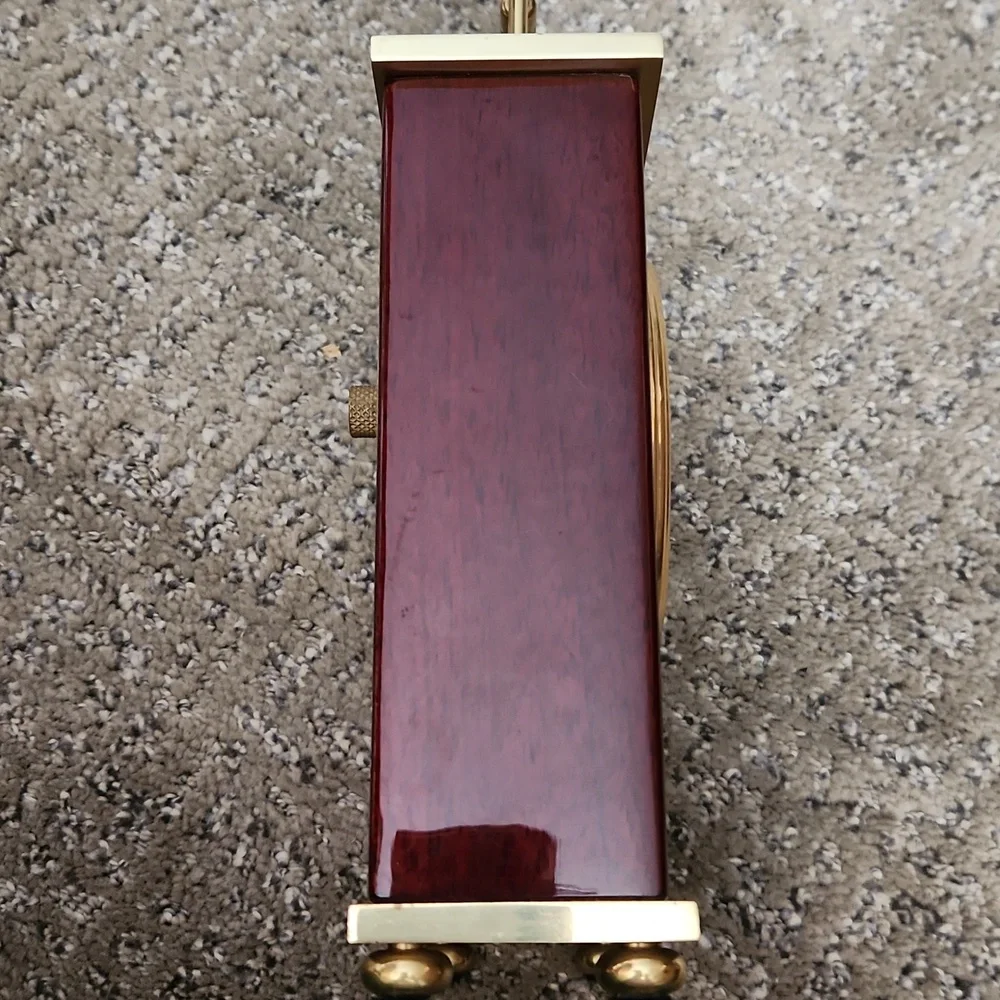 Red and Gold Desk Clock
